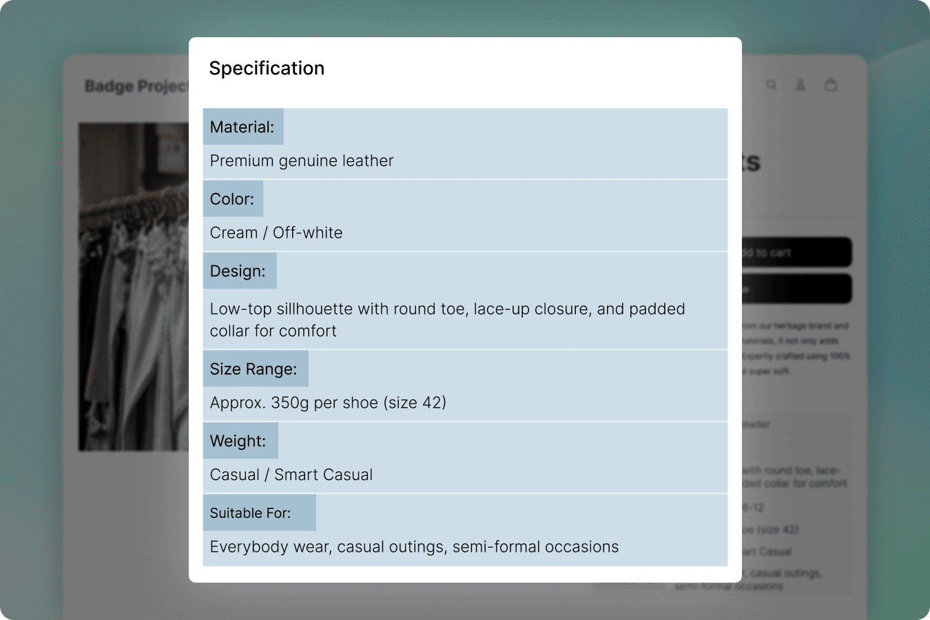 Dynamically Connect your Product Specifications using a Metaobject
